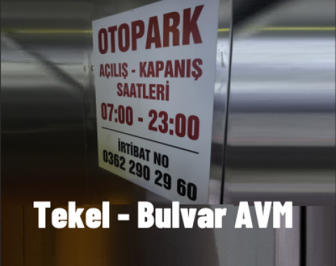 Bulvar AVM Tekel Otoparkı Samsun
